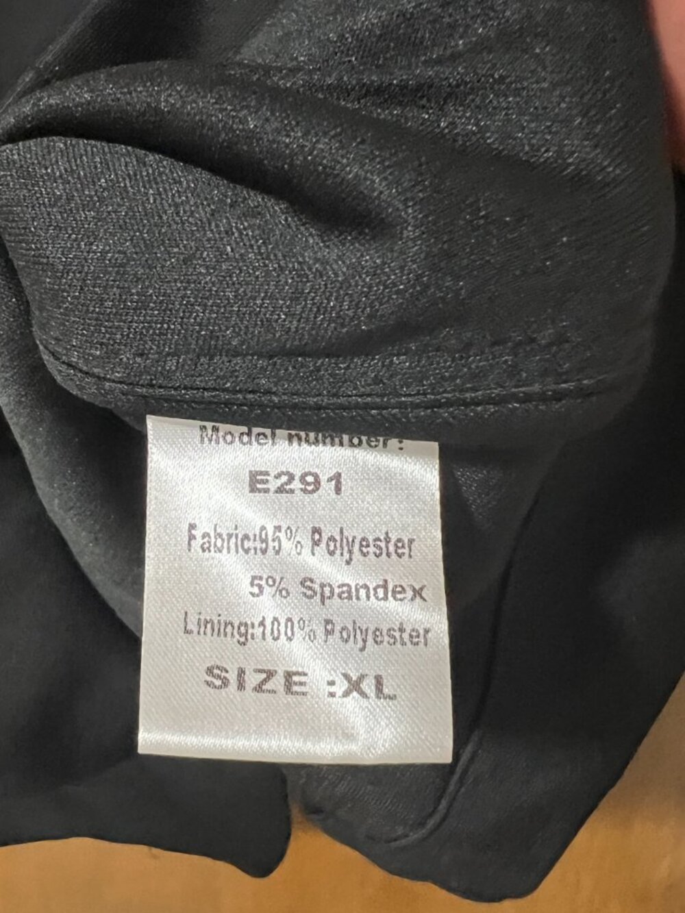Black Blazer Stretch Slim Fit Suit Jacket Size XL - Picture 6 of 9